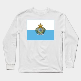 Flag of San Marino Long Sleeve T-Shirt